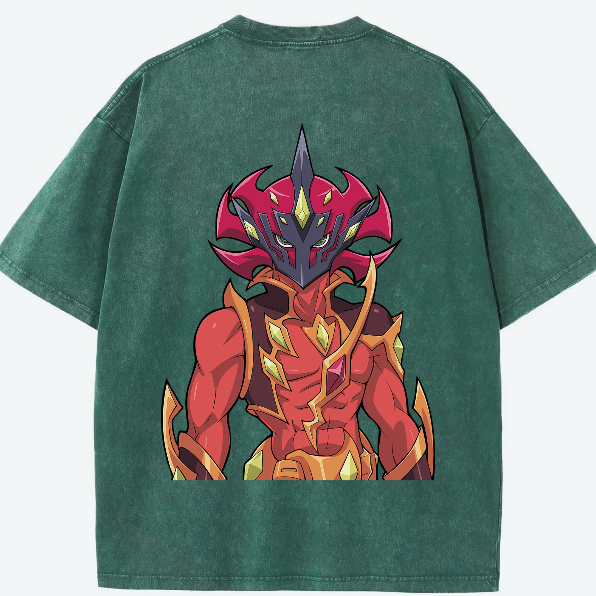 （画像用） 遊☆戯☆王 Yu-Gi-Oh! 綿100% ヴィンテージ風 半袖Tシャツ（背面プリント）